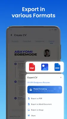 Resume Builder android App screenshot 1