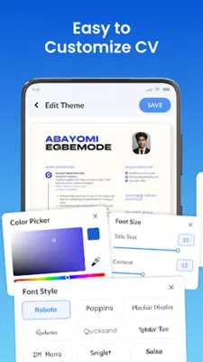 Resume Builder android App screenshot 4